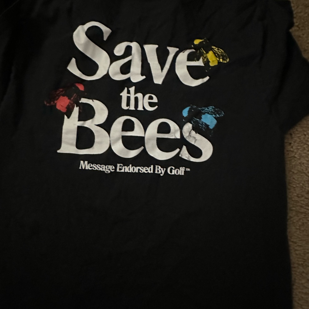 Golf Wang Black Save the Bees Tee med